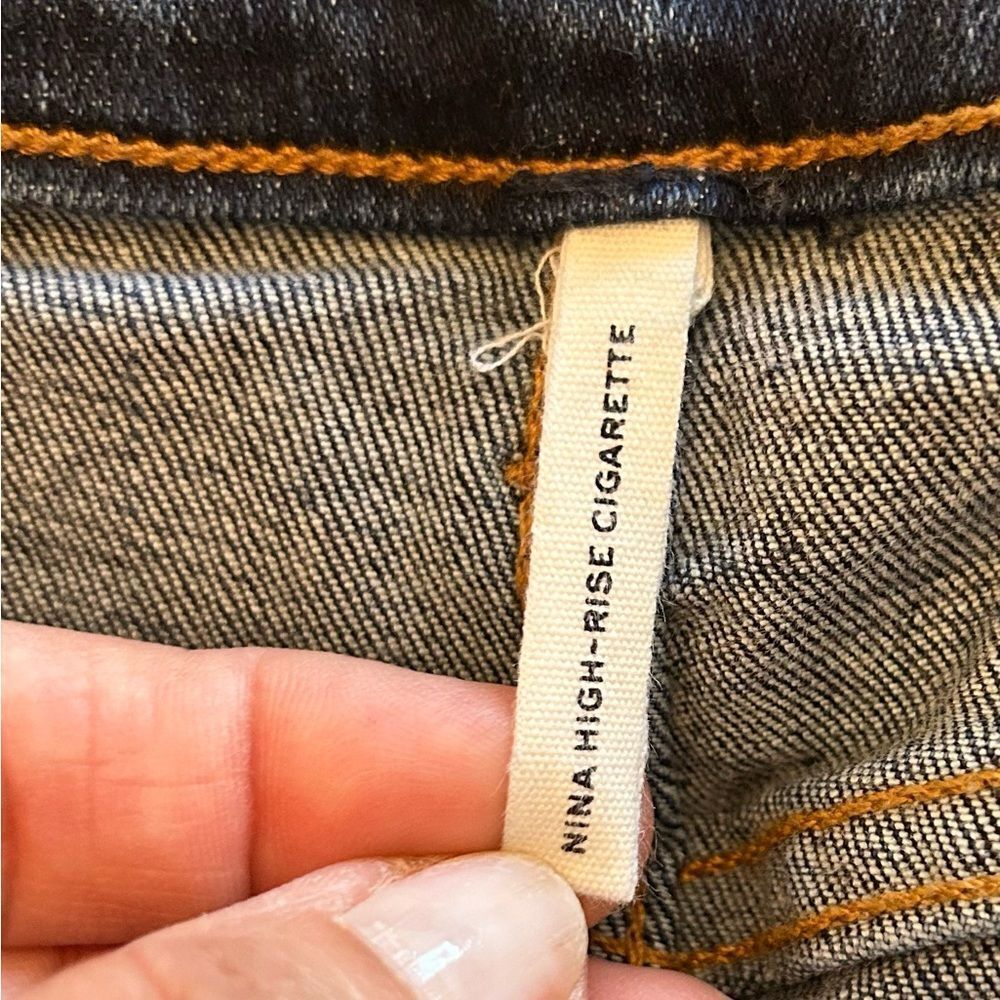 rag & bone /JEAN Nina in Carla High Rise Cigarette Stretch Jeans Size 31 EUC - Picture 7 of 13